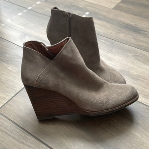 Lucky Brand Suede Booties